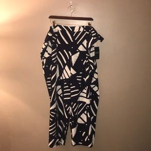 Lauren Ralph Lauren Navy/Ivory Pant